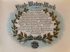 HIGH WATER MARK * GETTYSBURG PA * CIGAR BOX INNER LID LABEL * civil war battle — photo 1