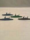(4) Early Crackerjack Battleships (exc cond)