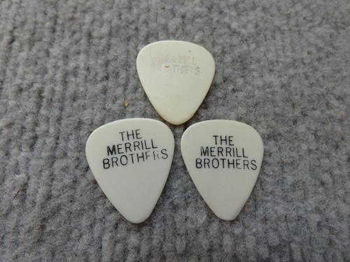VINTAGE GUITAR PICKS 3 THE MERRILL BROTHERS