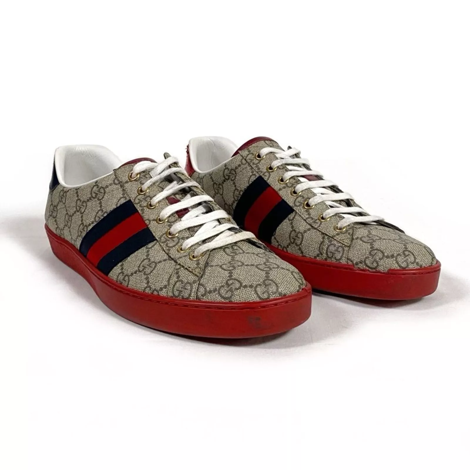 Baskets Gucci Ace GG Supreme monogramme logo toile homme 9 G (US hommes 9,5)