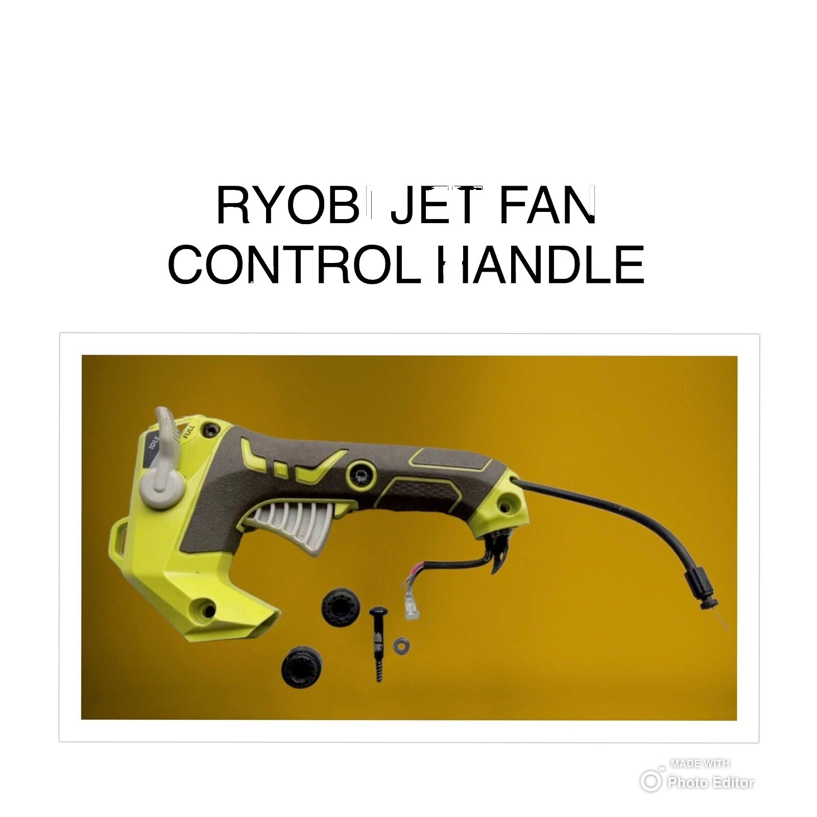 Soplador de hojas Ryobi y piezas de vacío