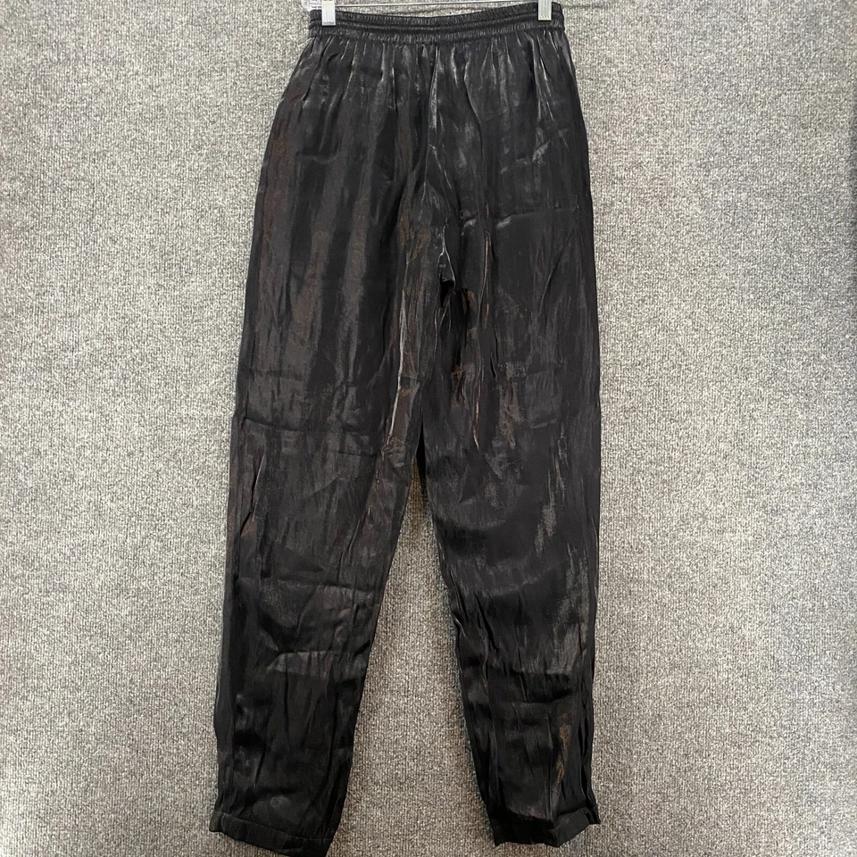 Pantalones de chándal Jamie Sadock para mujer M negros Pull On cónicos Athleisure años 90 Y2K gimnasio Foto 3 de 4