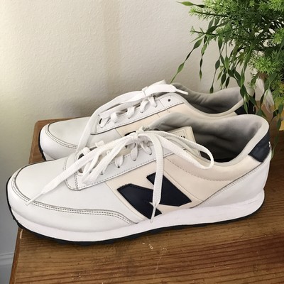 New Balance NB 501 BWN Classic 2015 White Blue Leather Running Shoes Mens  12 EUC | eBay