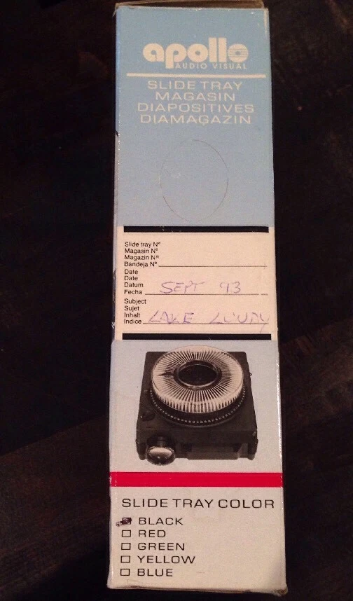 Apollo Audio Visual 3280 Universal Color Coded Slide Tray w/Box Holds 80 Slides  - Image 3 of 4