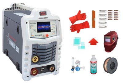 Schweißgerät Bi-Pulse 201 Inverter  200A MIG/MAG/WIG DC Lift/MMA/FCAW Pulse set1