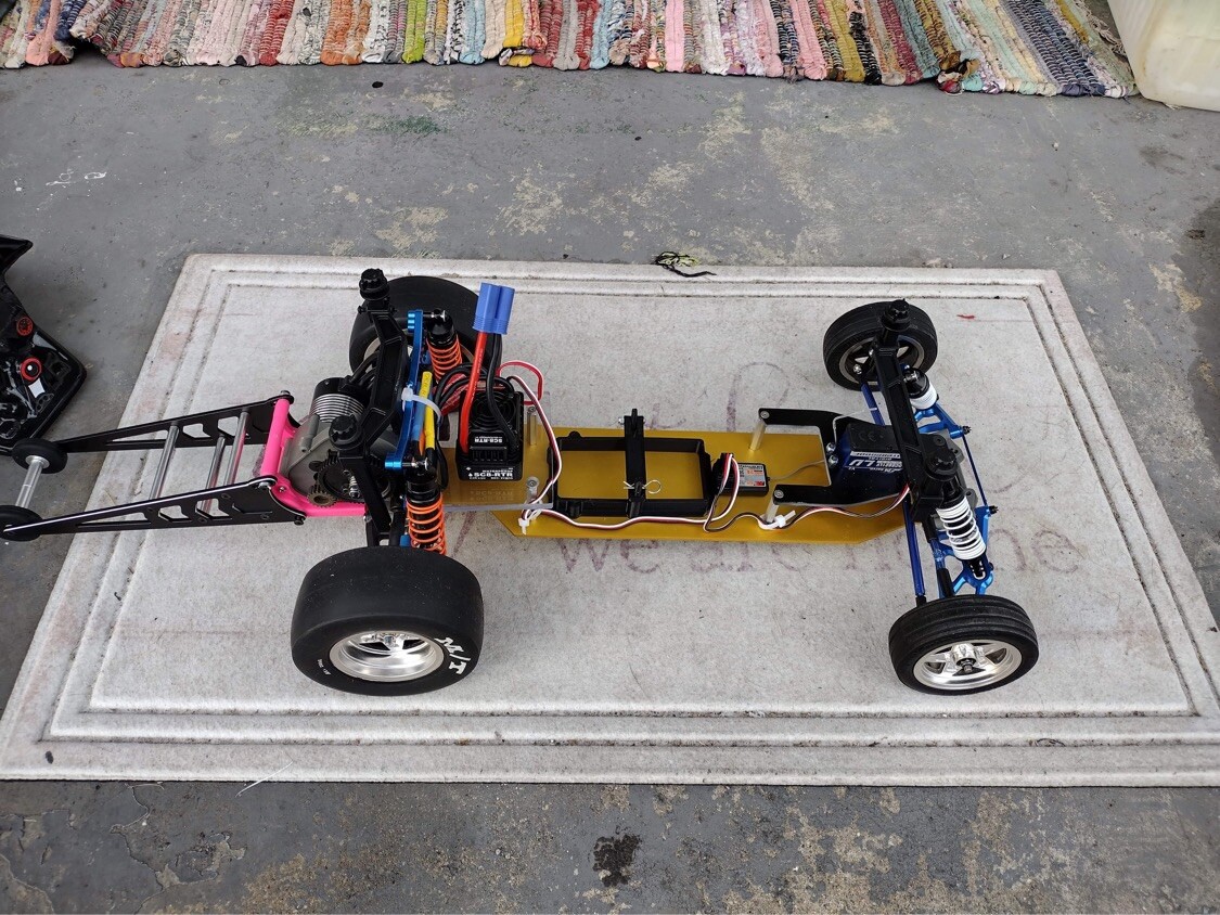 Traxxas Slash  Chassis  2wd  Or Drag Car   LCG  Needs #3729  ! Gold Second Photo