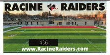 2021 Midstates Football League RACINE RAIDERS Ticket Stub