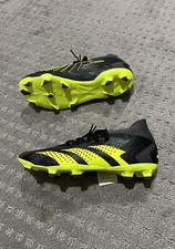 Adidas Predator Accuracy.1 FG Soccer Cleats Black Yellow IG0781 Men  s Size 5