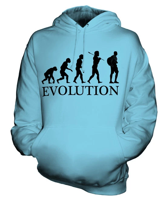 TOURIST EVOLUTION OF MAN UNISEX HOODIE MENS WOMENS LADIES GIFT CAMERA