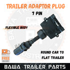 ADAPTOR PLUG 7 PIN FLAT FEMALE PLUG TO 7 PIN ROUND FEMALE PLUG TRAILER CONNECTOR