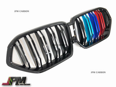 Front Grille Gloss Black w/ M Tri Metal Paint Brand New Fit For BMW 2020+ G06 X6