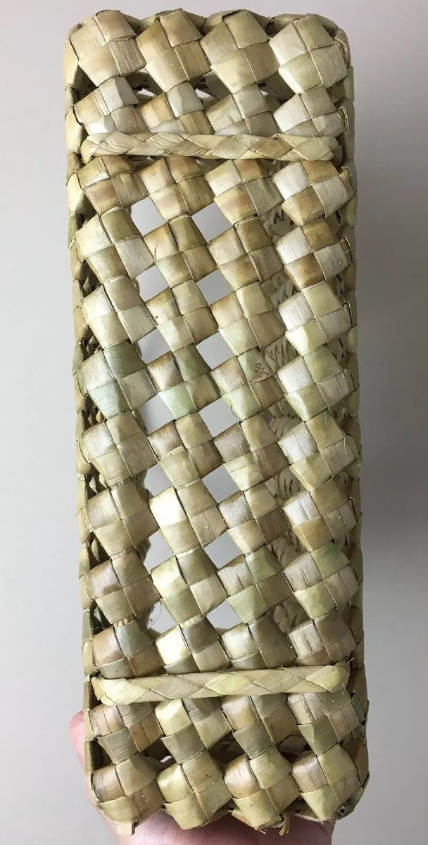 限定セール！★NANI Lauhala★ハワイ製・かごバッグ HAWAII 12” LAUHALA WEAVE HANDBAG PURSE Natural Fiber Aloha