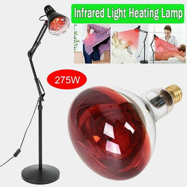 275W Infrared Red Heat Light Therapeutic Therapy Lamp Pain Kit Relief Bulb 275W Infrared Red Heat Light Therapeutic Therapy Lamp Pain Kit Relief Bulb