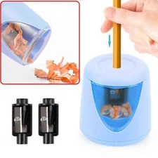Automatic Electric Pencil Sharpener Helical Blade Home Office School Efficient