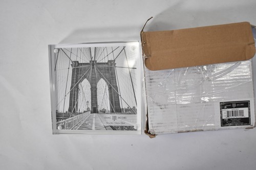 Isaac Jacobs 5" x 5" Super Thick 28mm Clear Acrylic Magnetic Block Picture Frame
