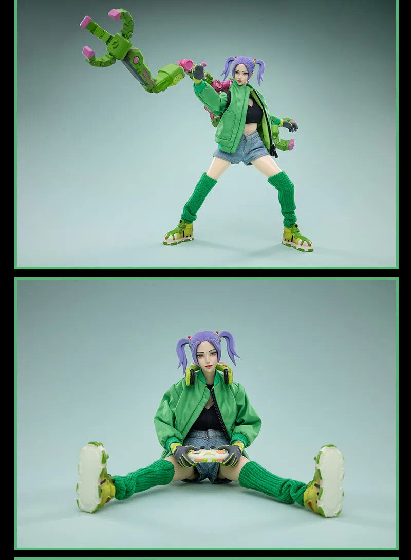 その他 JOYTOY FRONTLINE CHAOS CANDYFROG 1/12 Frontline Chaos Candyfrog Hacker 1/12 Scale Figure