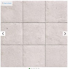 Victorian Plumbing Stellar White Stone Effect Wall and Floor Tiles - 200 x 200mm