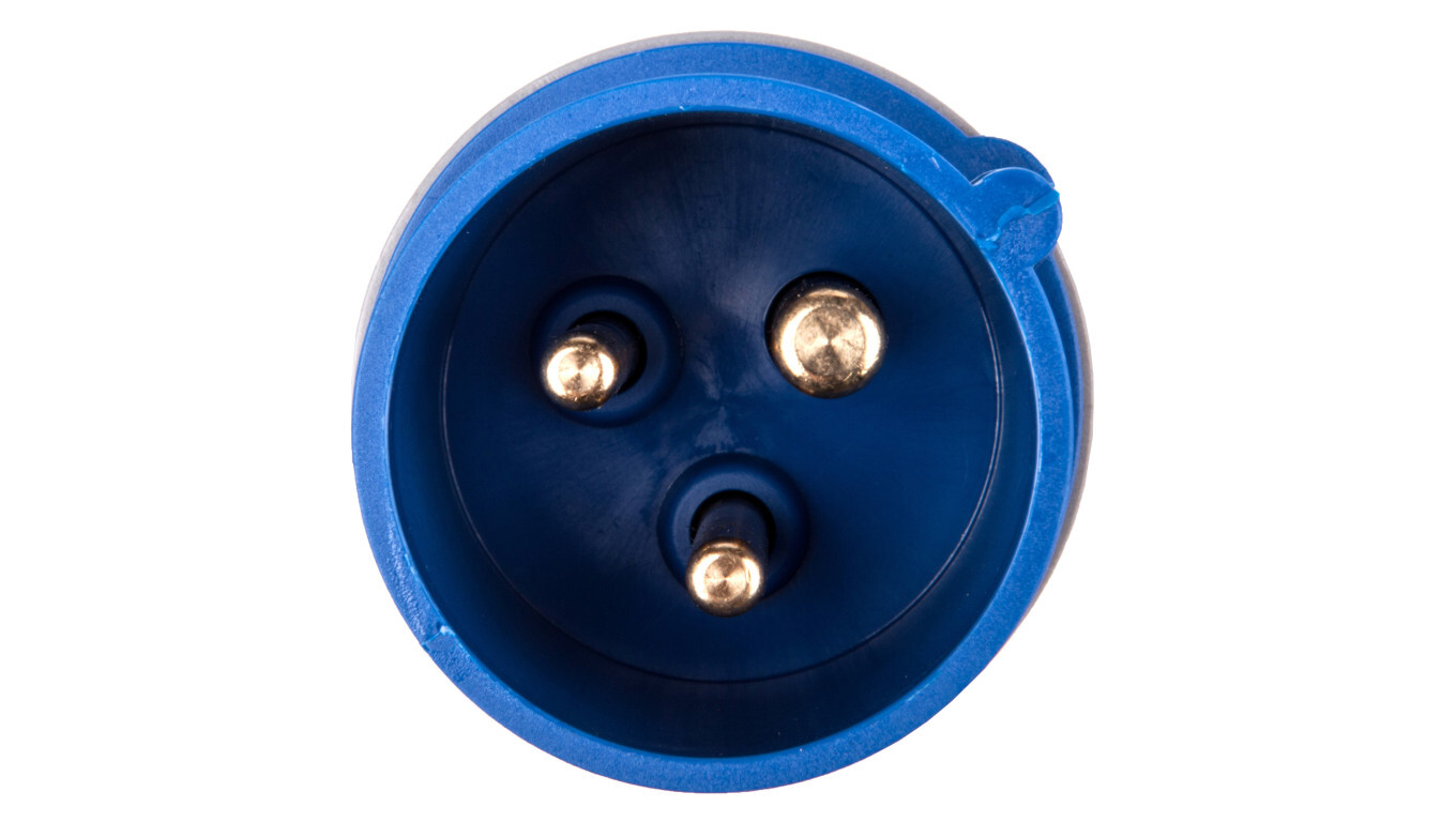 Portable plug 16A 3P 230V blue IP44 TURBO SHARK 013-6TT /T2UK