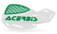 Acerbis Uniko MX Handguards Paar + Kit FüR White Green Kawasaki KLX KX KXE KXF