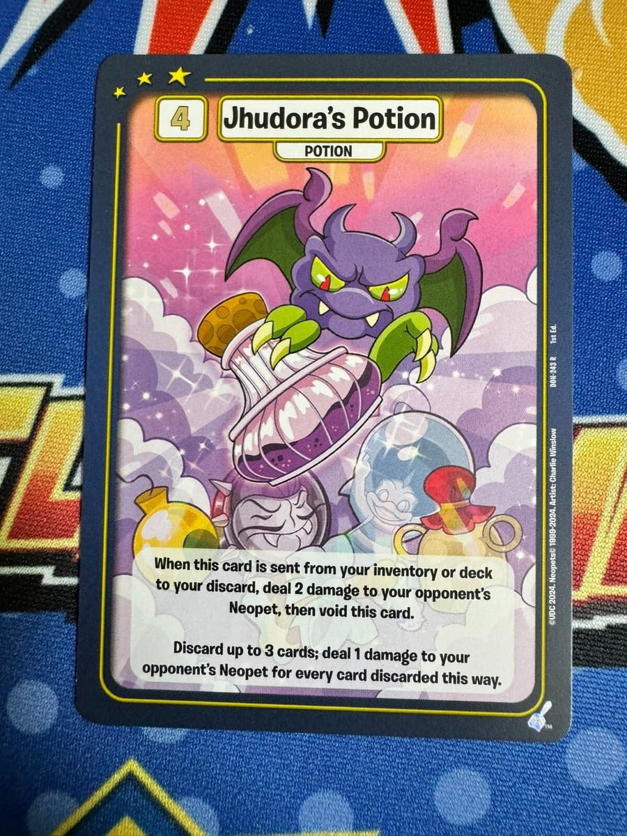 Neopets Battledome TCG Jhudora's Potion 1st Edition | eBay