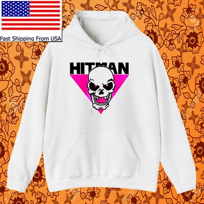 Bret The Hitman Hart Logo hoodie size XL hooded