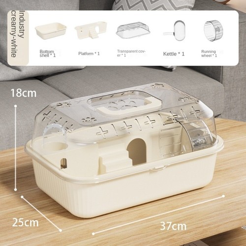 Transparent Hamster Habitat vendu House Small Animals Cages for Bunny Mice