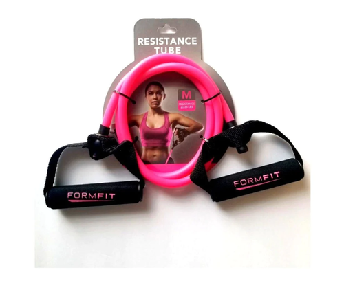 Resistance Tube, 20 - 25 Lbs, Color Pink, Size M, Formfit - Picture 3 of 4