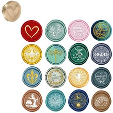 Heart Garland Bee Wax Seal Stamp Heads Removable Sealing Brass Stamp Heads