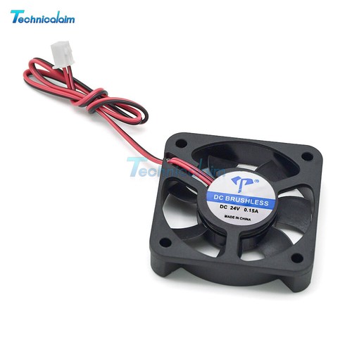 DC5010 DC 5V 12V 24V 0.15A 5cm two-wire Micro Cooling Fan Oil-containing - Afbeelding 6 van 11