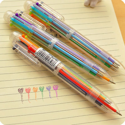 1pc Horse Pen Multicolor Plastic Cute Pen Cartoon 6 color BallPoint Pen FF
