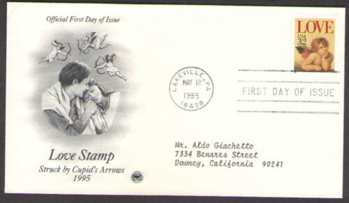 US. 2957. 32c. Love. ArtCraft FDC. 1995 - Picture 1 of 1