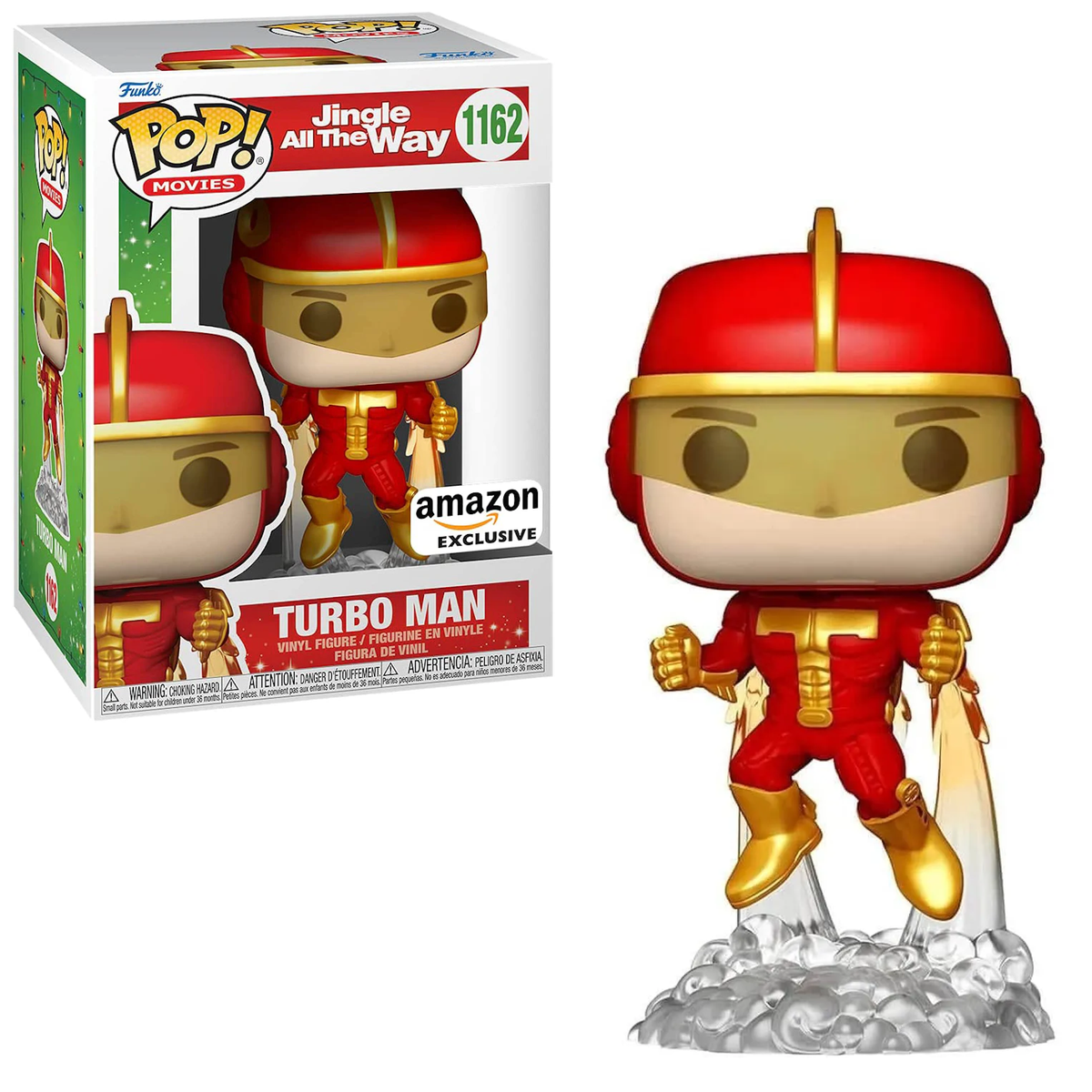 Funko POP! Movies Jingle All The Way Turbo Man Flying Amazon