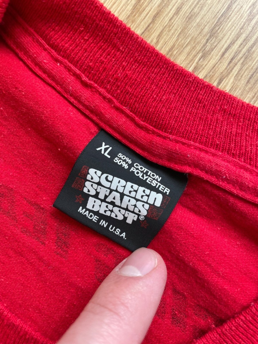 SCREEN STARS / 90s/MARLBORO/Tシャツ/XL/コットン/RED/無地 Vintage Marlboro racing team tshirt red Screen Stars size XL