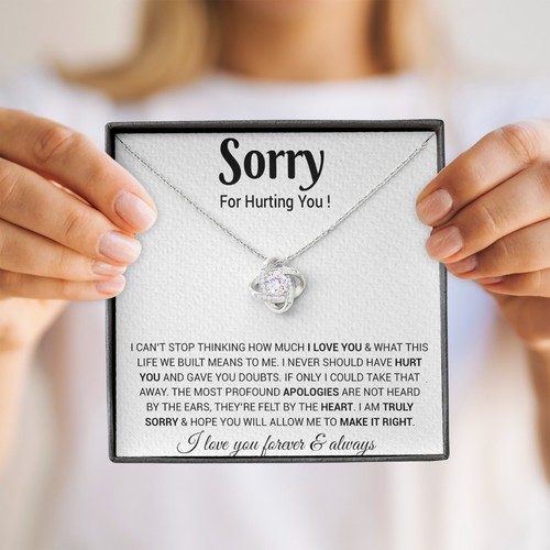 I'm Sorry Necklace Gifts, Apology Gifts For Her, Forgiveness Gift, Wife Gift - Picture 9 of 9