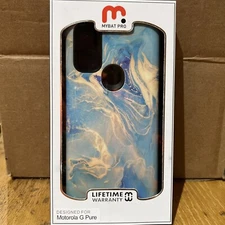 MYBAT Motorola Moto G Pure Cell Phone Case Aqua