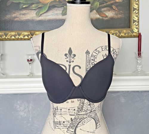 Skims Fits Everybody T-Shirt Black Underwire Bra 32DD - 第 2/7 張圖片