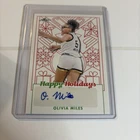 Olivia Miles 2023 Leaf Auto Happy Holidays TCU Minnesota Lynx Autograph