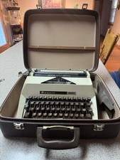 Vtg MCM Typewriter Facit Manual 1620 Case Accessories Sweden Working Retro 1960s thumbnail