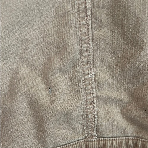 Gasoline VTG Y2K Beige Corduroy Light jacket faux fur collar youth Fit Medium - Picture 9 of 11