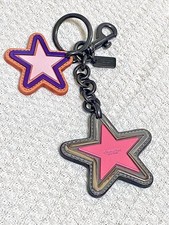 COACH Star Charm Key Chain with Glitter Outline Unused