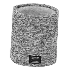 Winter Neck Gaiter Thermal Fleece-Lined Cold-Weather Scarf Wind Light Gray