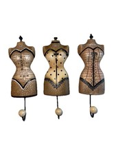 Kimberly Poloson VTG French Themed corset bustier Jewelry Garment Hooks Set of 3