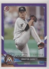 2018 Bowman Prospects Purple 121/250 Braxton Garrett #BP42 11pj