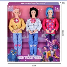 3pcs Set Cosplay Kpop Demon Hunters Boys Dolls