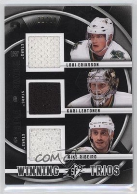 2011-12 SPx Winning Trios 22/50 Mike Ribeiro Loui Eriksson Kari Lehtonen 2a8