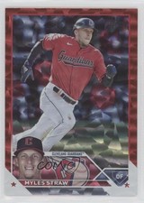 2023 Topps Series 2 Red Foil /199 Myles Straw #474 04zk