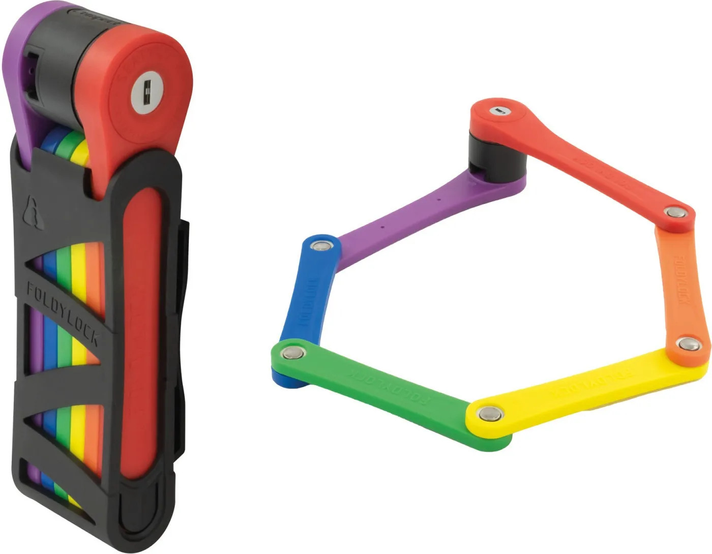 Компактный Фальтшлосс Voxom Fahrradschloss Copmact 85 rainbow