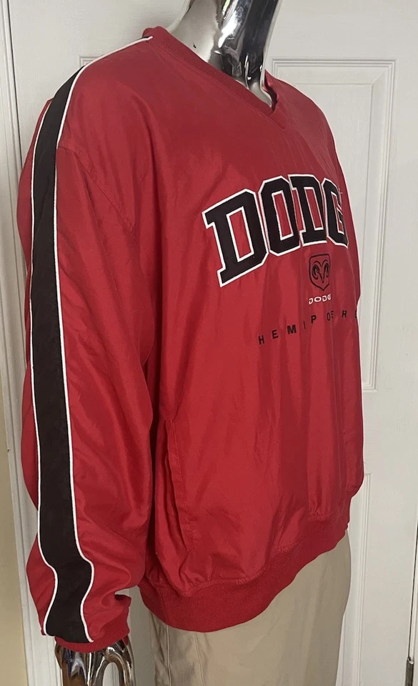 Cortavientos suéter forrado con cuello en V Dodge Hemi Powered para hombre XL Foto 3 de 4