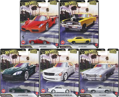 2026 Hot Wheels Premium Boulevard (Mix 4) Set of 5 Dash 156-160 - NEW