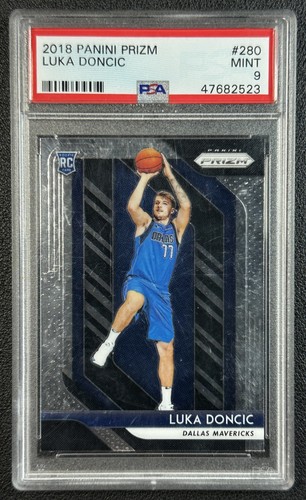 LUKA DONCIC PSA 9 2018-19 PANINI PRIZM #280 ROOKIE RC MAVERICKS 2523